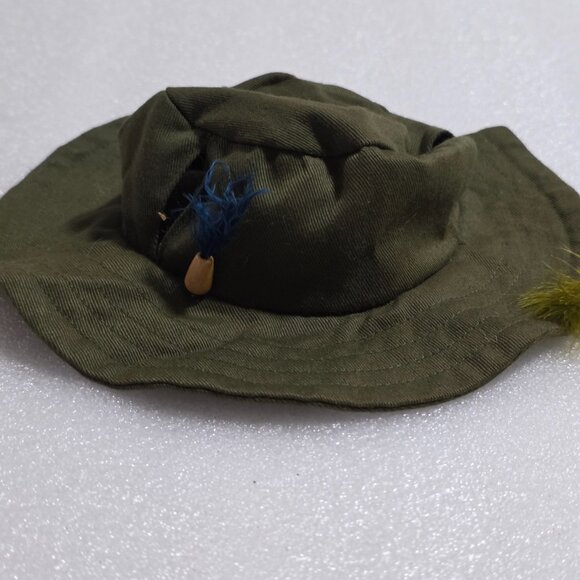 Build-a-Bear Green Fishing Vest & Hat Fisherman Outfit Set - Picture 4 of 6